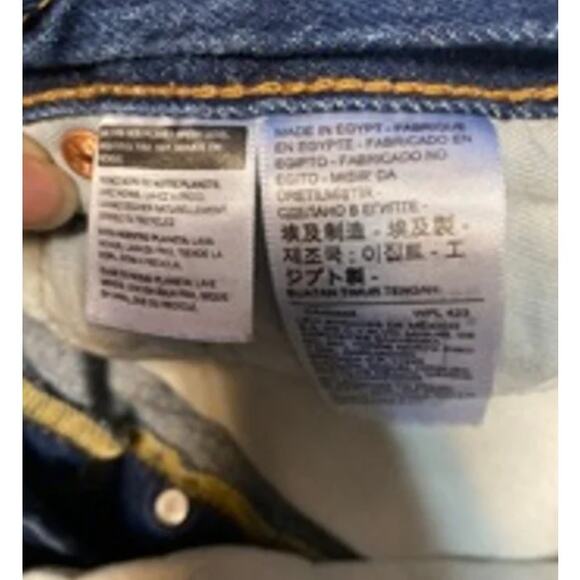 Classic Vintage Dark Wash Straight Leg Jeans Levi’s Premium Men’s W32 L30 - Picture 4 of 6